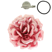 2 IN 1 ROSE BLOOM HAIR CLIP BROOCH PIN